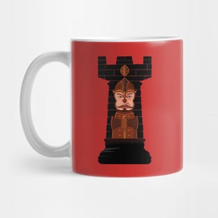 Black Chess Rook Mug